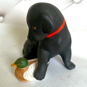 Francklin Mint 1987 Labrador Retriever Ceramic Figurine
